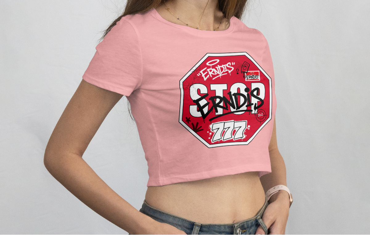 ERNDIS "STOPSIGN" FITTED CROP