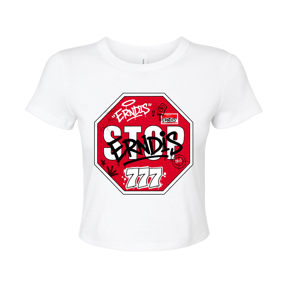 ERNDIS "STOPSIGN" FITTED CROP