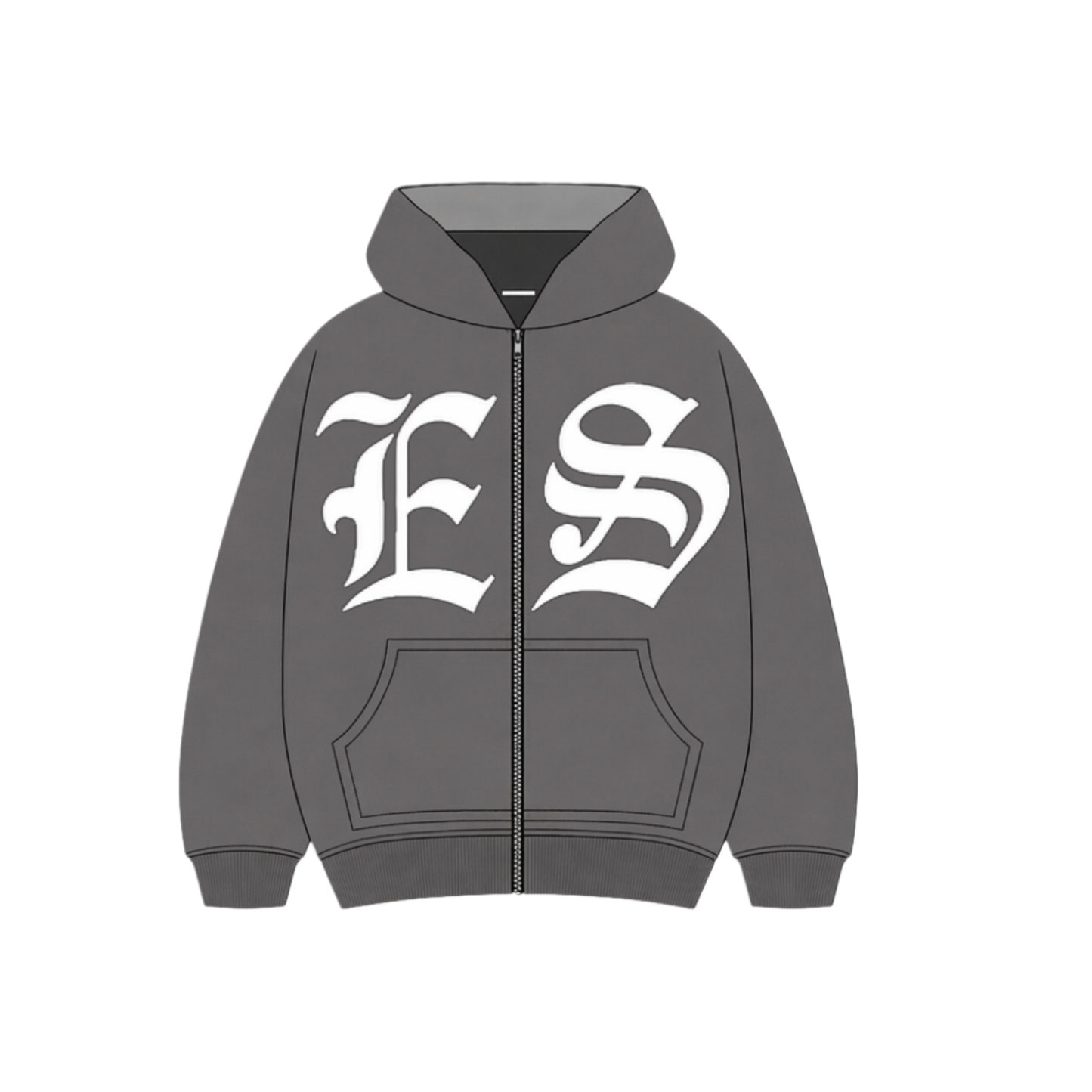 ES ZIP UP Hoodies ~ White