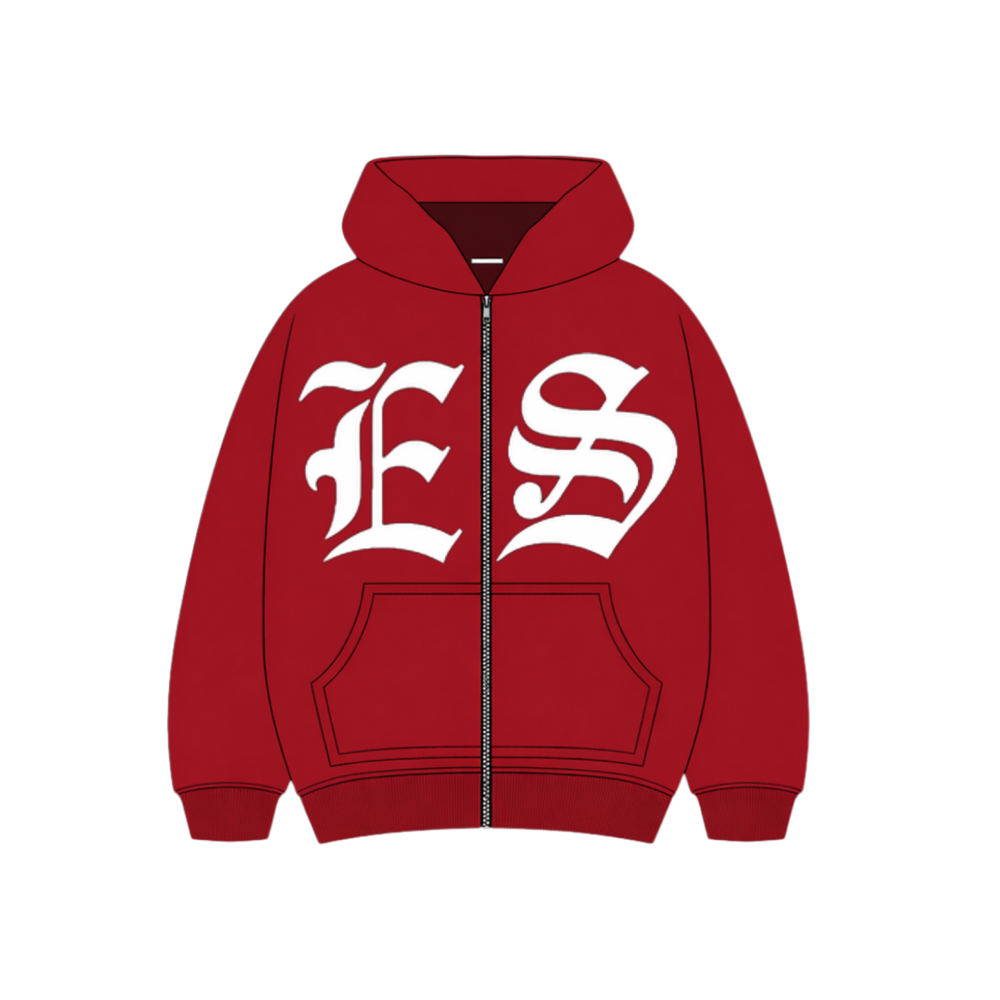 ES ZIP UP Hoodies ~ White