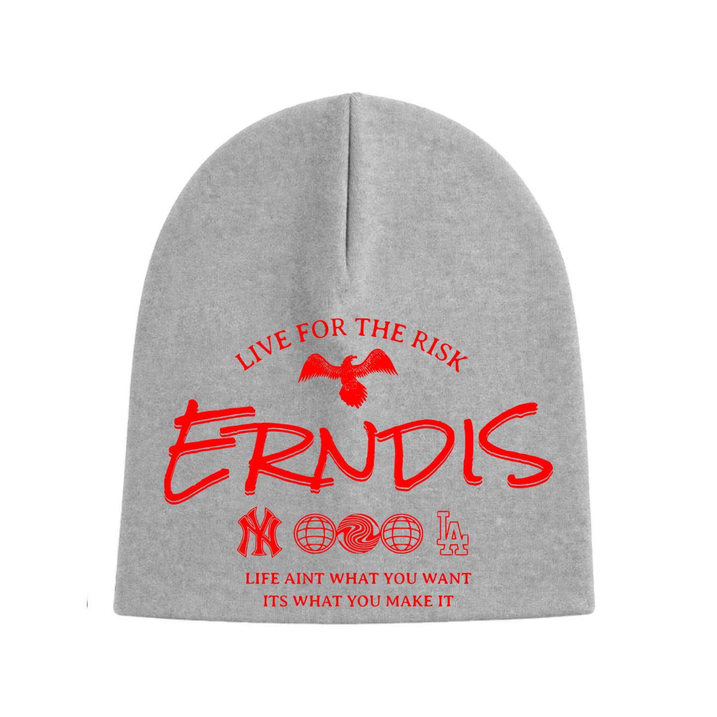 ERNDiS NY-LA RED ~ Skull Cap