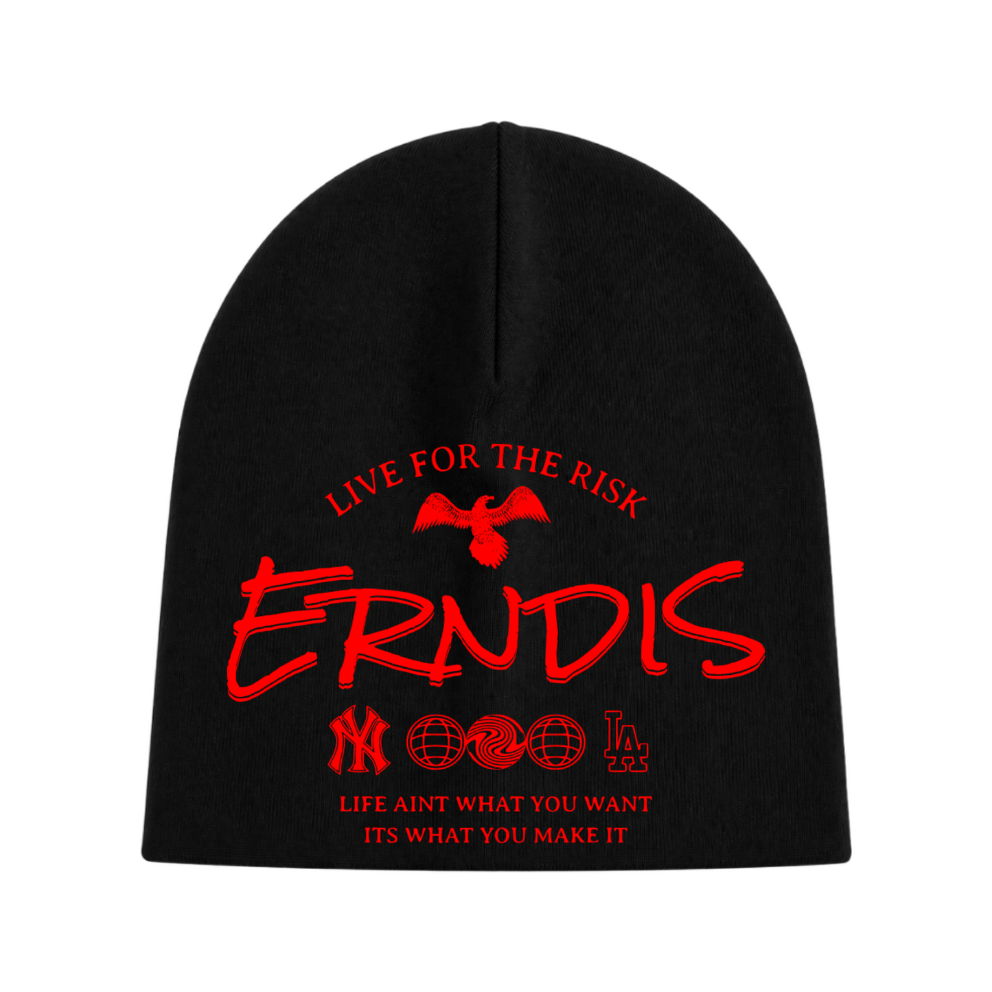 ERNDiS NY-LA RED ~ Skull Cap