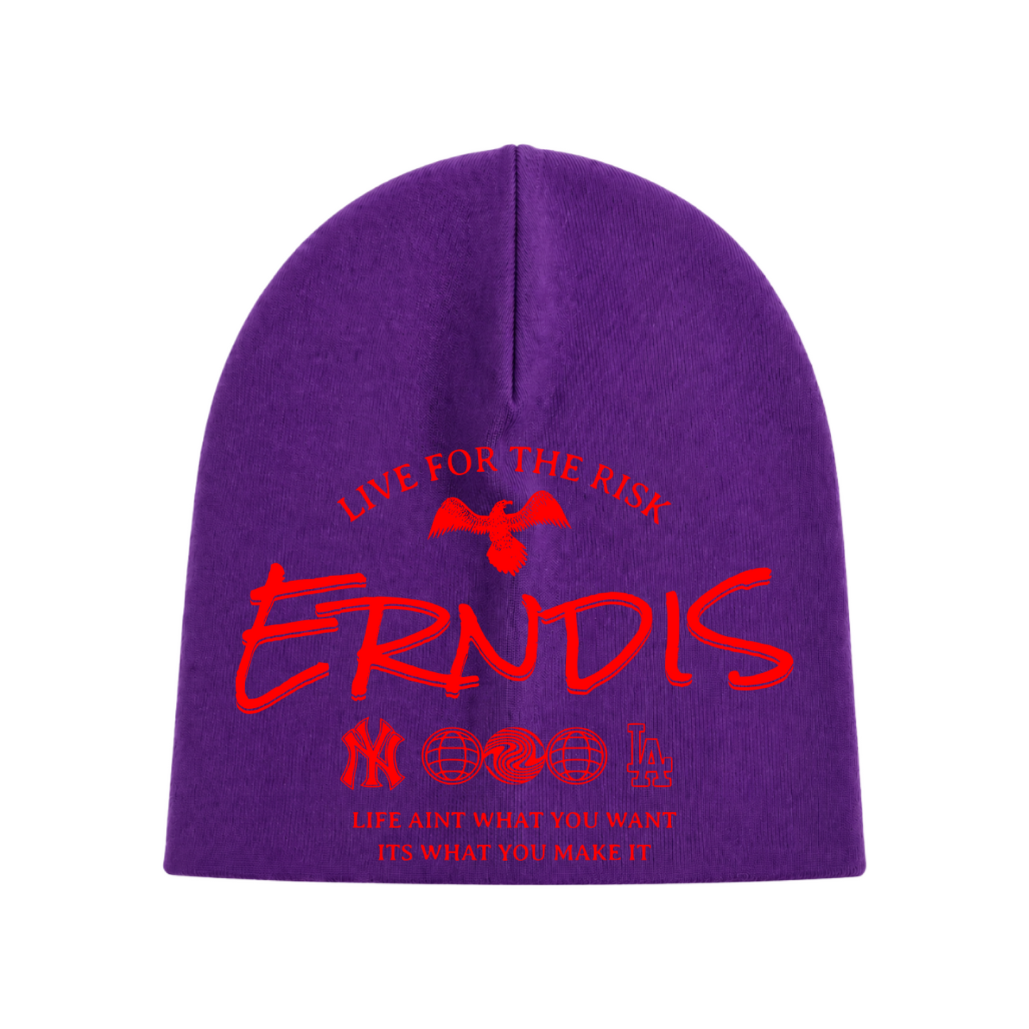 ERNDiS NY-LA RED ~ Skull Cap