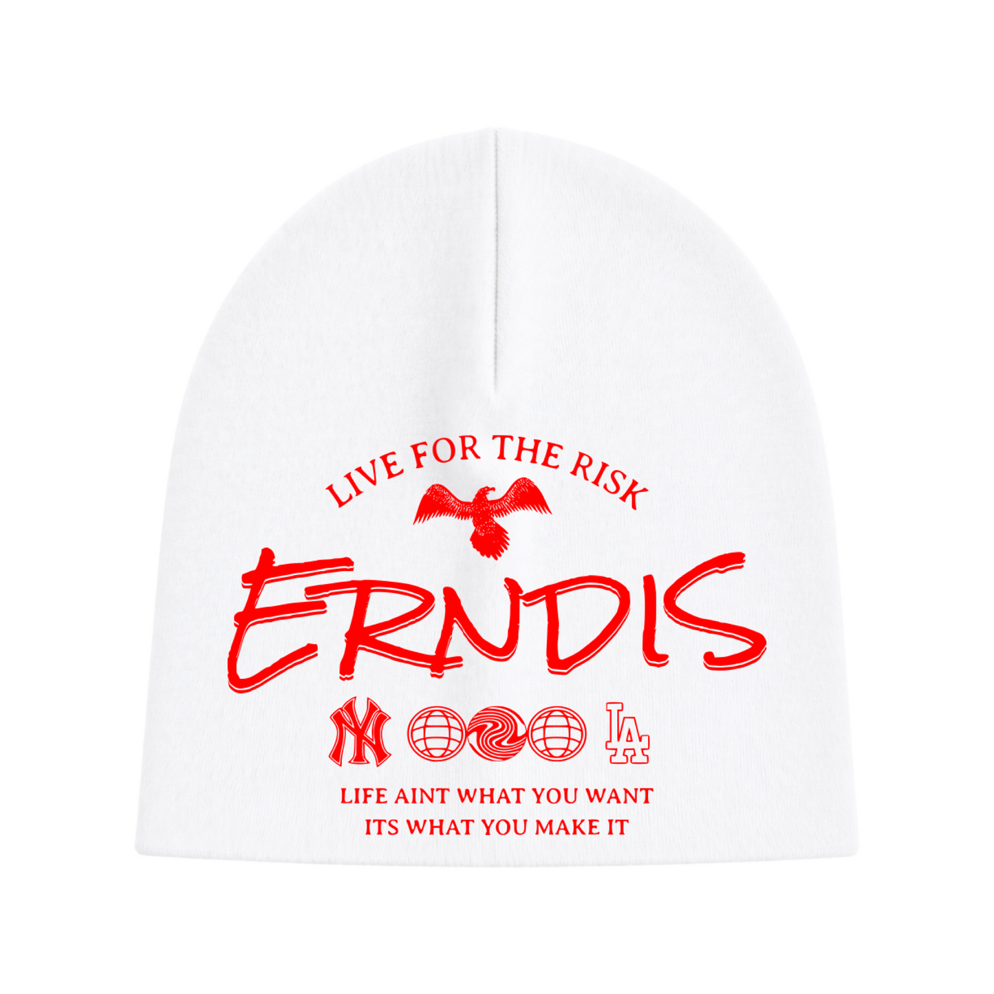 ERNDiS NY-LA RED ~ Skull Cap