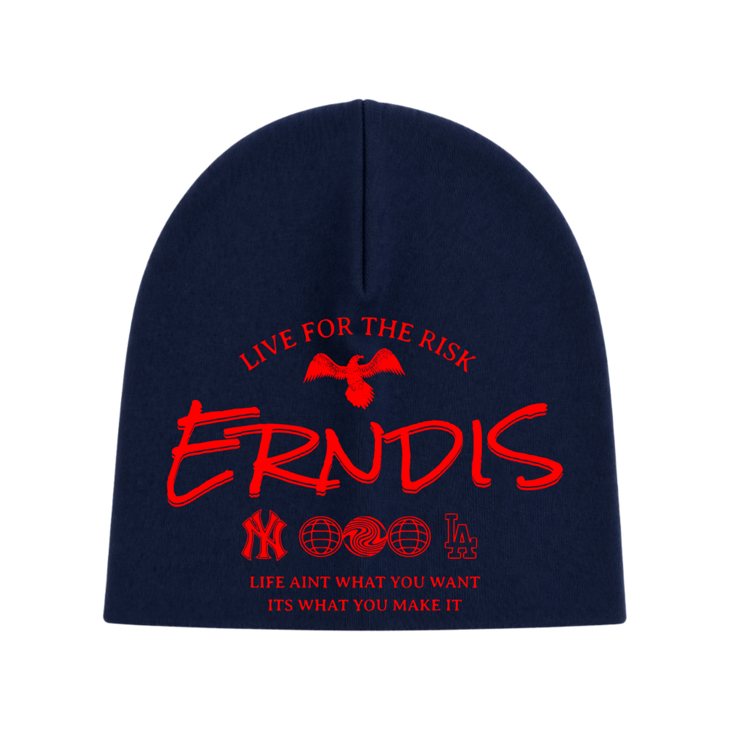 ERNDiS NY-LA RED ~ Skull Cap